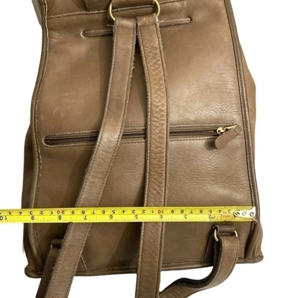 Coach RARE unisex classic backpack 9943 in brown leather putty taupe ? 1995 - Picture 3 of 16